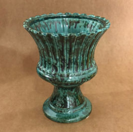 Vaso cerâmica malaquita