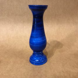 Vaso solitário alto azul cobalto