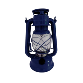 Lanterna lamparina azul marinho com LED (sem pilhas)