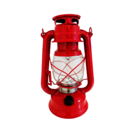 Lanterna lamparina vermelha com LED (sem pilhas)