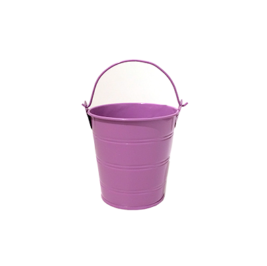Mini balde em alumínio lilás